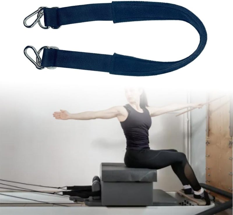 LOOEEL Pilates Equipment Hook and Tie Straps,Equipoise Body Cotton Straps,Suitable for Pilates Core Bed Accessories,Balance Training -Thickened Material 27.6 in. - Image 4